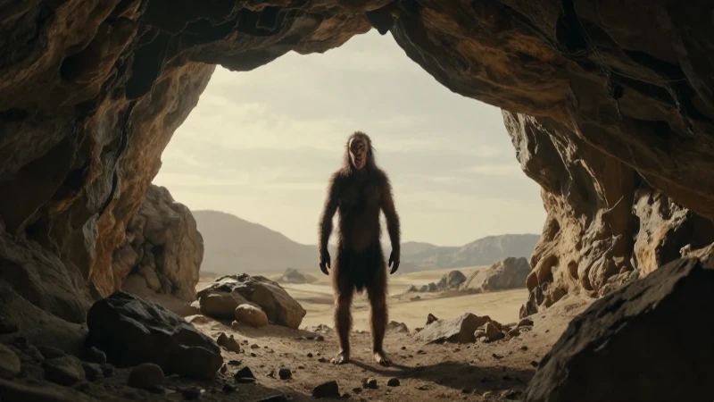 Cuáles son los hitos de la era primitiva en una línea del tiempo 6 Hombre prehistórico emerge a la luz dramática