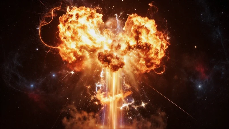 El Esquema del Espectro Electromagnético 6 Explosión cósmica, luz volumétrica cinematográfica