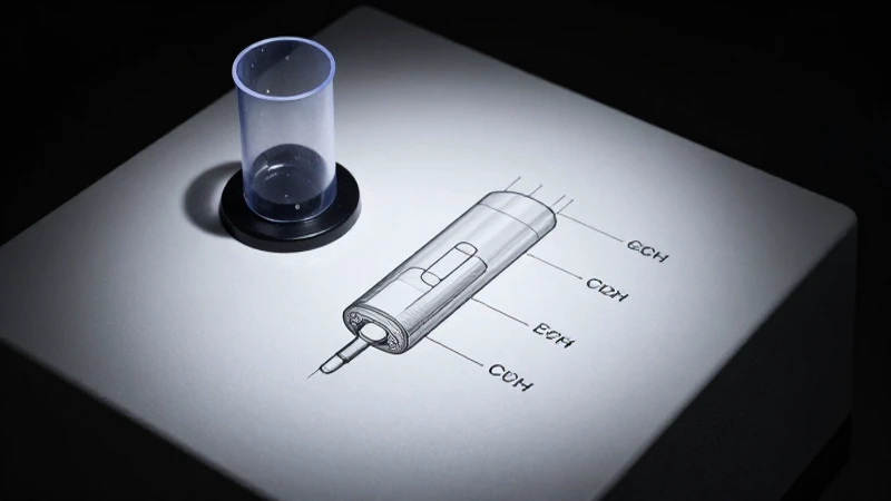 Espectrofotómetro con cubeta a detalle
