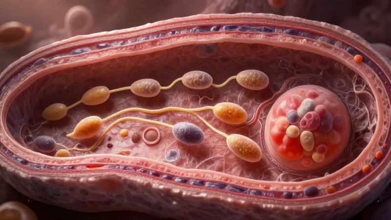 Ilustración científica muestra espermatozoides y tejido testicular