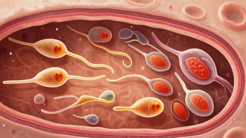 Esquema de la Espermatogénesis: Un Proceso Fundamental para la Reproducción Masculina 4 Ilustración científica del esperma y testículo