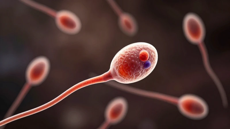 El Esquema del Espermatozoide: Una Mirada Detallada 4 Célula espermática con diagrama biológico vibrante