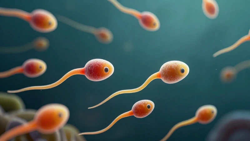 El Esquema del Espermatozoide: Una Mirada Detallada 3 Espermatosoides nadan, ilustración llamativa y detallada