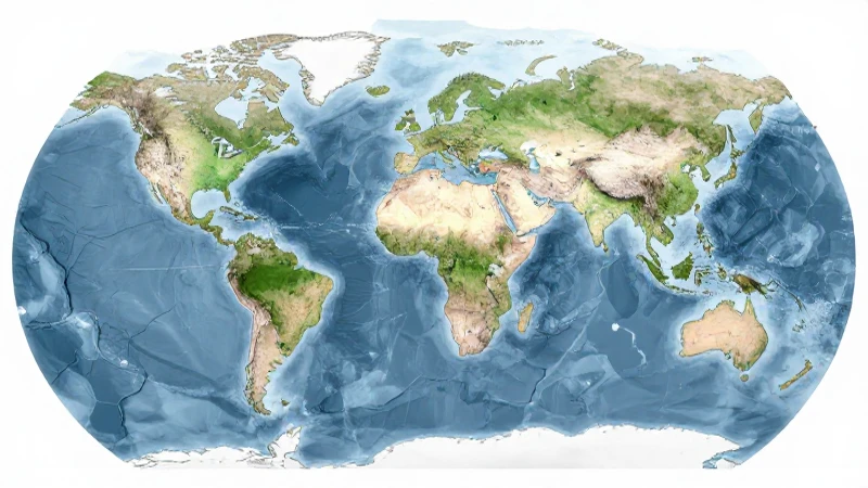 Mapa acuático diagrama con luz suave