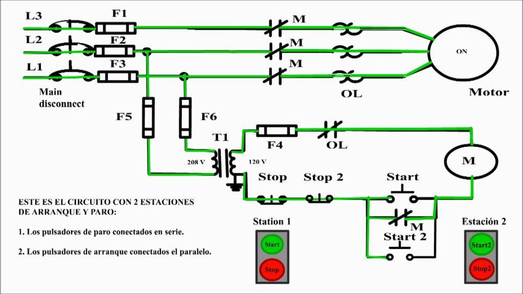 esquema de arranque y paro de un motor todo lo que necesitas saber