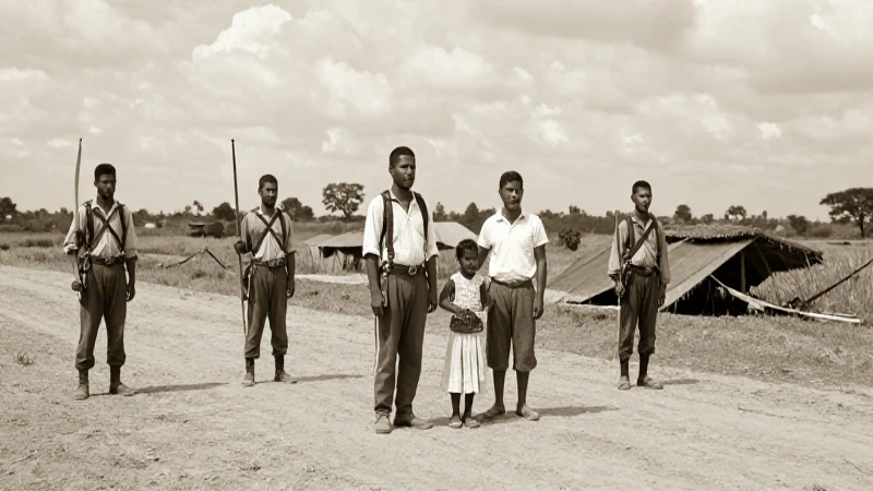 Soldados revolucionarios y familia campesina fotográficos