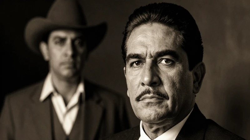 Retrato de Villa con Zapata al fondo
