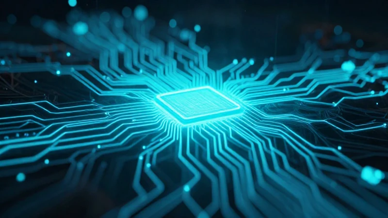 Datos luminosos fluyen a través de circuitos abstractos