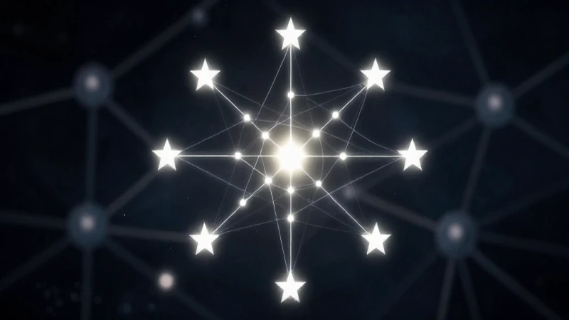 Diagrama estelar dramático con luz contrastante