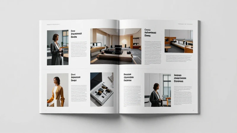 Diseño moderno y luminoso de revista digital