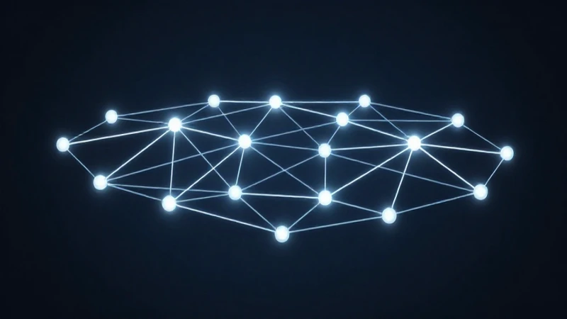 Visualización digital futurista de redes conectadas