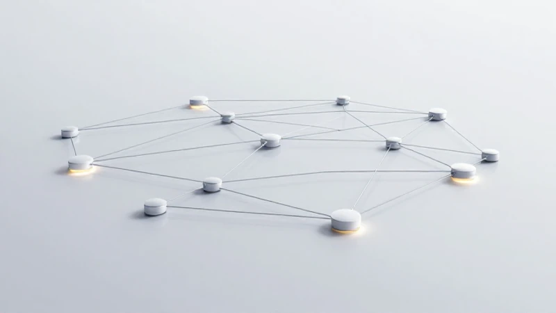 Diagrama de red moderno con iluminación sutil