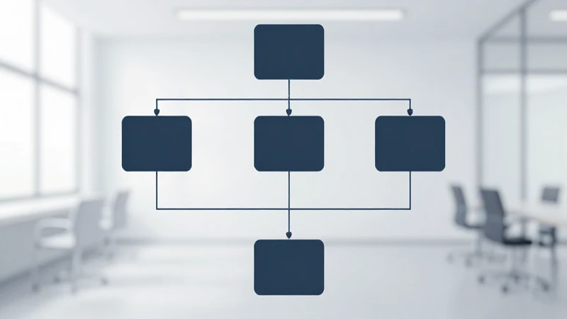 Ejemplo de organización lineal: qué es y cómo se aplica 4 Diagrama jerárquico plano con iluminación suave