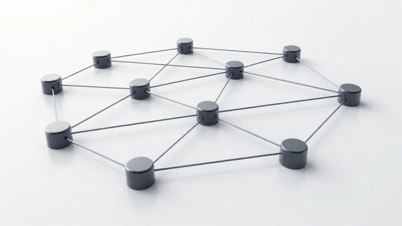 Diagrama de red profesional, nítido y conectado