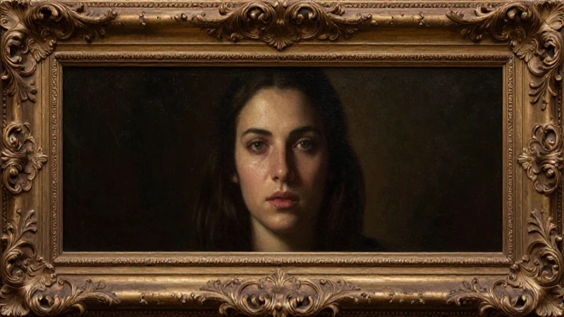 Retrato barroco dramático con rica textura al óleo