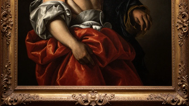 Pintura barroca vibrante con luz cálida