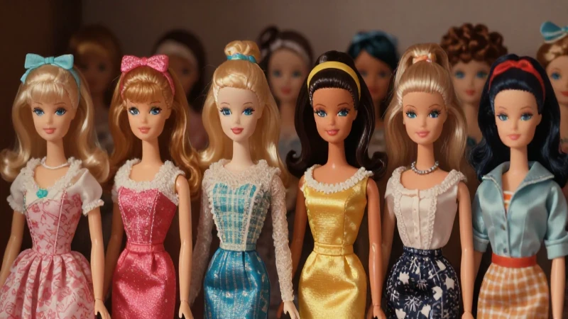 Muñecas Barbie antiguas evocan nostalgia cinematográfica