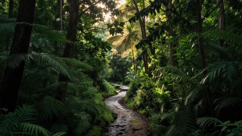 Cuál es la evolución y la línea de tiempo de la ecología 6 Selva exuberante iluminada por el sol