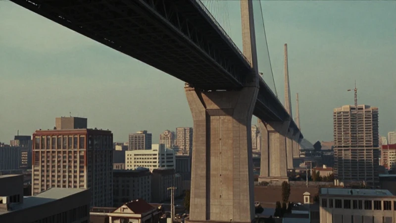 Cuál ha sido la evolución de la ingeniería en la historia 6 Ciudad retrofuturista con puente y luz cinematográfica