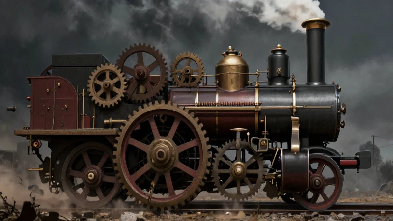 Cuál ha sido la evolución de la ingeniería en la historia 5 Máquina de vapor victoriana, luz dramática