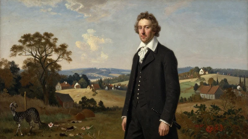 Retrato histórico de Jenner en campo inglés
