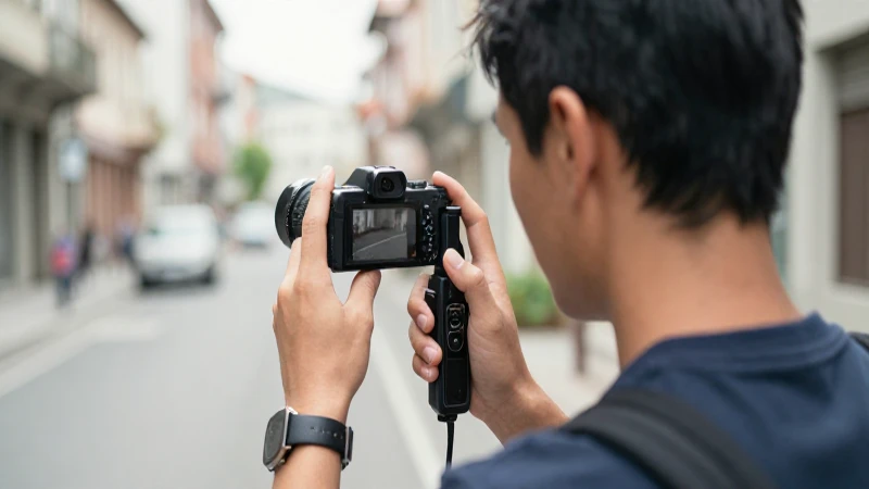 Fotógrafo captura calle antigua con luz suave