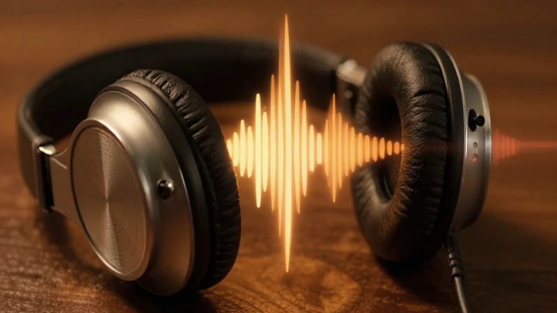 Auriculares vintage con estética analógica cálida