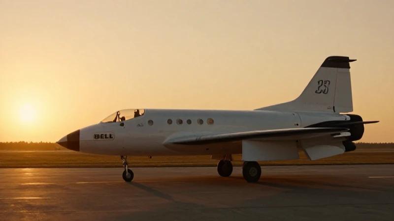 Yeager pilotó el X-1 al atardecer