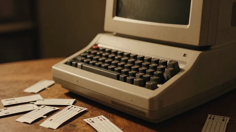 Cuál ha sido la evolución de los lenguajes de programación 3 Terminal antiguo, tarjetas y luz cálida