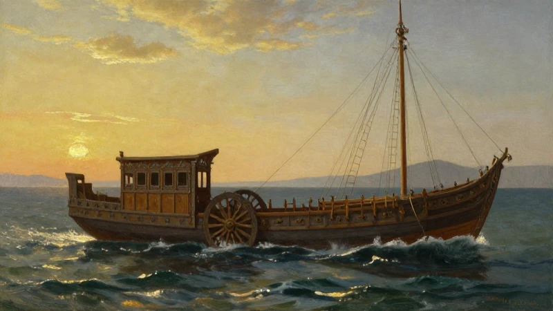 Cuál es la evolución histórica de los medios de transporte 3 Pintura realista de carro romano al atardecer