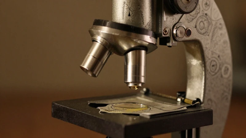 Evolución de los microscopios: Un viaje a través del tiempo 9 Microscopio antiguo con imágenes suaves y cálidas
