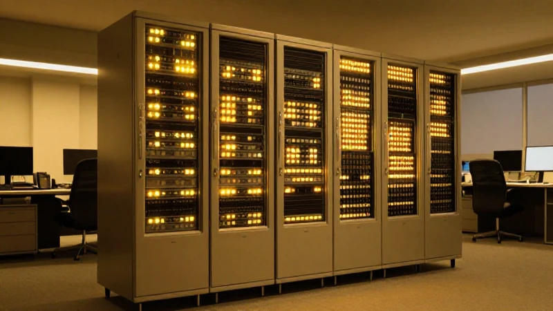 Qué es la evolución histórica de los sistemas de información 4 Ordenador antiguo brilla en oficina cálida