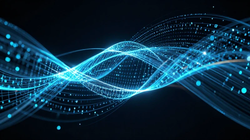 Qué es la evolución histórica de los sistemas de información 8 Red digital futurista, código brillante