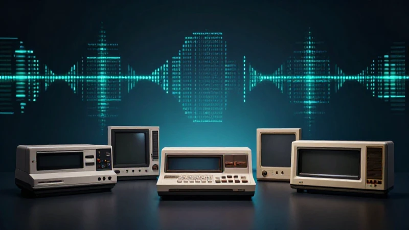 Consolas retro en iluminación cinematográfica y amplia