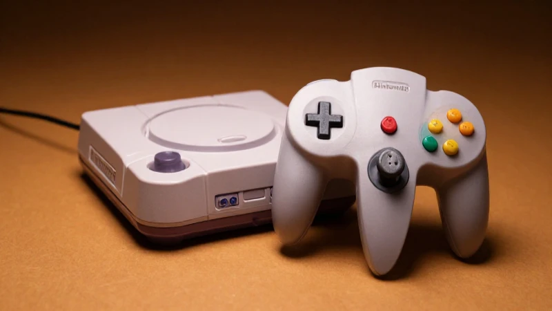 Consola Nintendo 64 a la vista