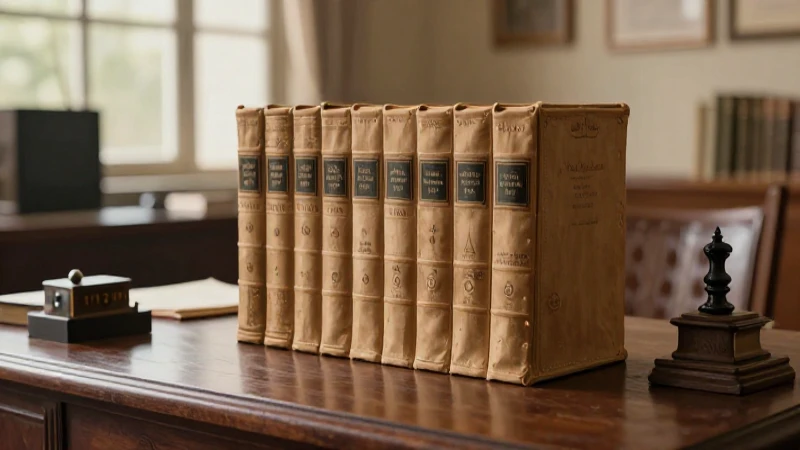 Interior antiguo, cálido, con libros históricos