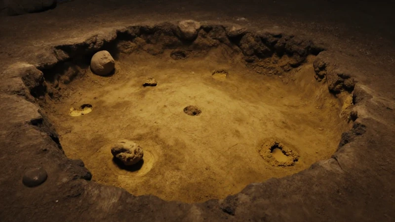 Enterramiento de Homo heidelbergensis con ocre cinematográfico