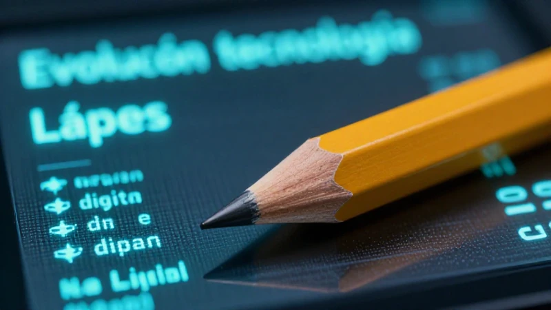 El lápiz evoluciona con la tecnología digital