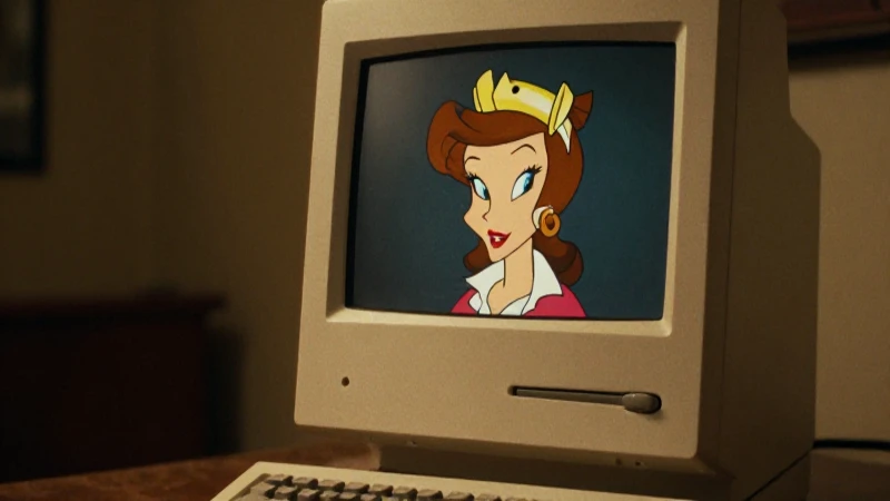 Evolución del software educativo: línea de tiempo histórica 3 Macintosh vintage con retrato cinematográfico cálido