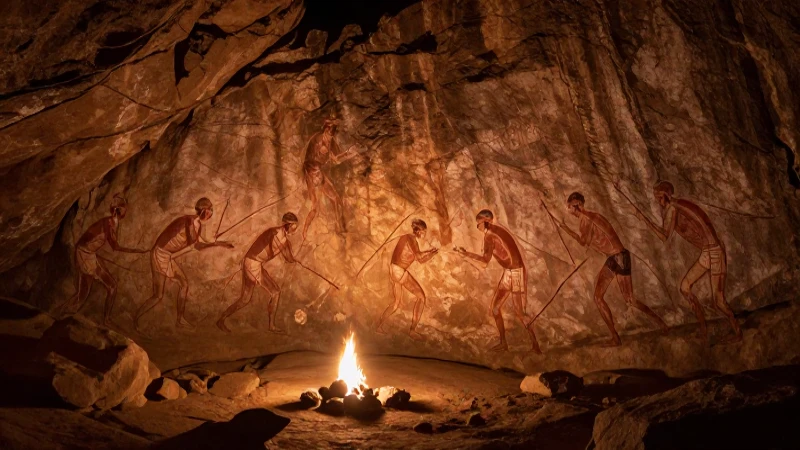 Cuáles son las etapas clave de la evolución humana 5 Primeros humanos pintan cuevas a la luz del fuego