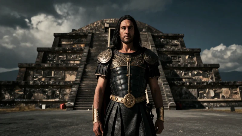Cuáles fueron los eventos clave en las expediciones a México 7 Conquistador azteca, ruinas y luz dramática