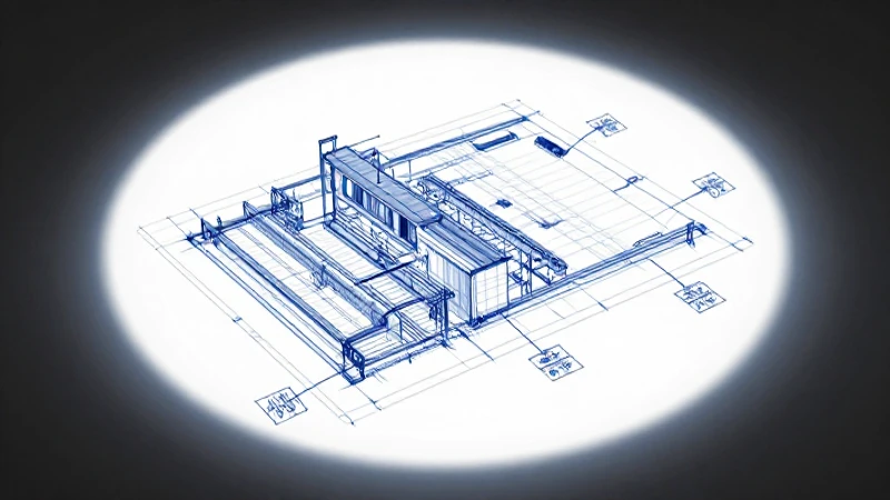 Diseño técnico iluminado dramáticamente