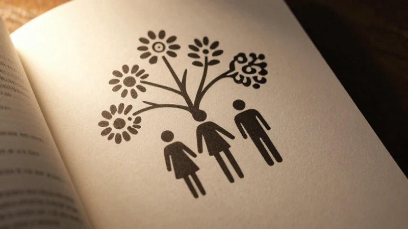 Portada con árbol genealógico estilizado e iluminada