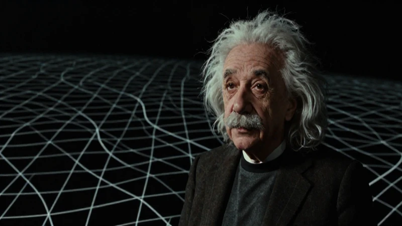 Cuáles fueron la vida y descubrimientos de Einstein 6 Retrato dramático de Einstein en espacio curvado