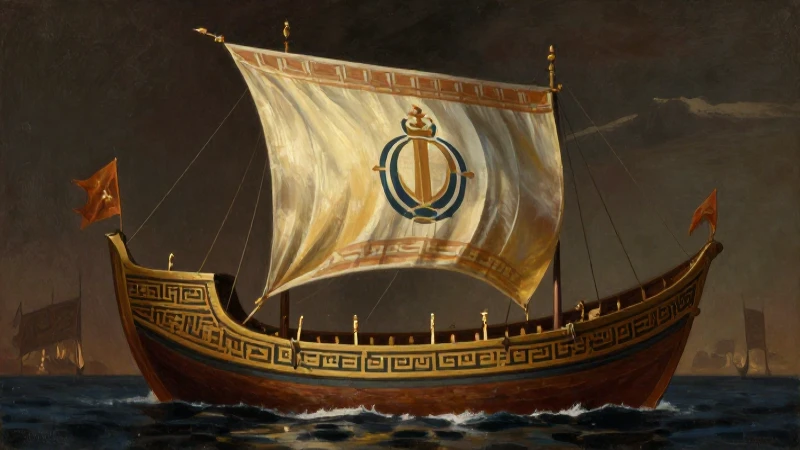 Qué incluye el mapa conceptual de constructores en Fenicia 6 Barco fenicio, bandera persa; luz dramática e ilustración