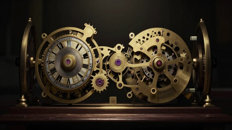 Cuáles son los hitos de la mecánica clásica en física 7 Superposición cuántica en reloj antiguo dramático