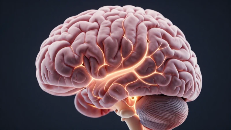 Cerebro humano brillante con redes neuronales