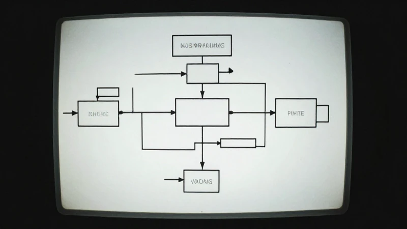 Esquema de flujo ANSI: Lo que tienes que saber 4 Terminal antiguo con diagrama e iluminación suave
