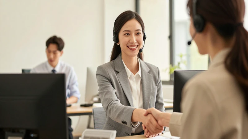 Acuerdo comercial con atención al cliente