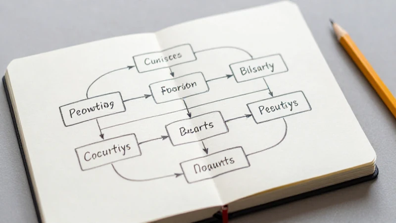 La importancia de un buen Esquema de flujo 3 Diagrama, boceto y luz suave predominan